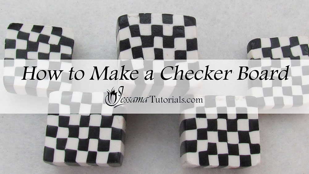 How to make a polymer clay checkerboard cane