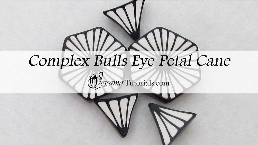 Complex bulls eye petal cane