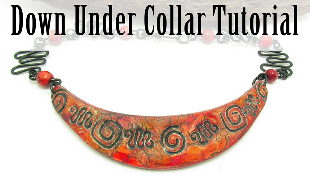 Down Under Polymer Clay Bib Collar