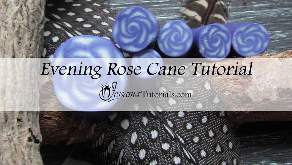 Polymer Clay Evening Rose Cane