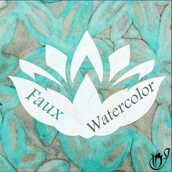 Faux Polymer Clay Watercolor Technique
