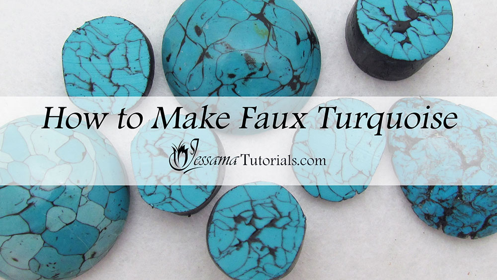 Polymer clay faux turquoise tutorial