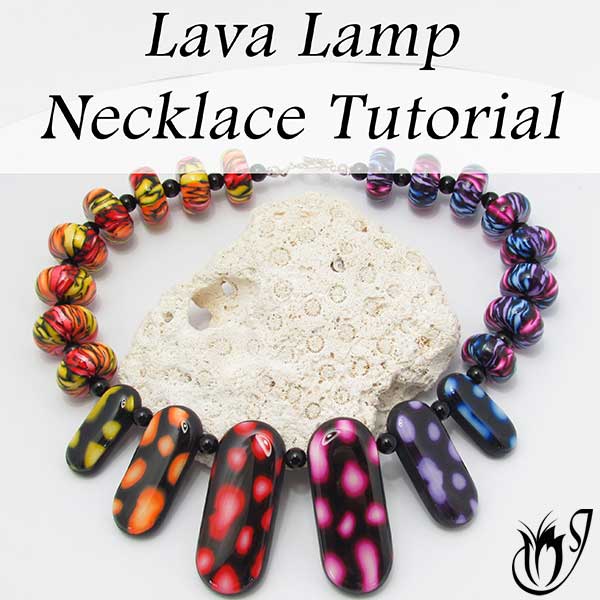 Lava Lamp Polymer Clay Necklace