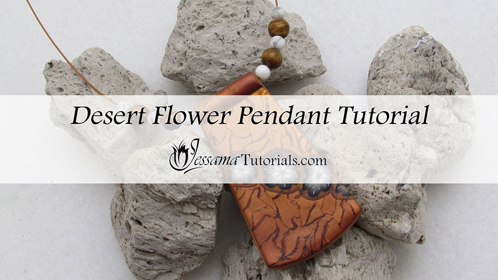 Polymer Clay Desert Flower Necklace