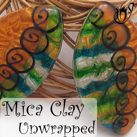 Mica clay polymer clay pendants