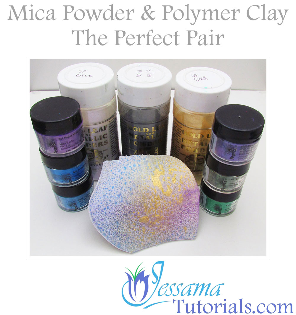 Polymer clay mica powders