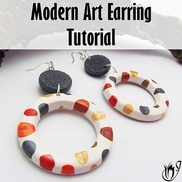 Modern Art Polymer Clay Earrings