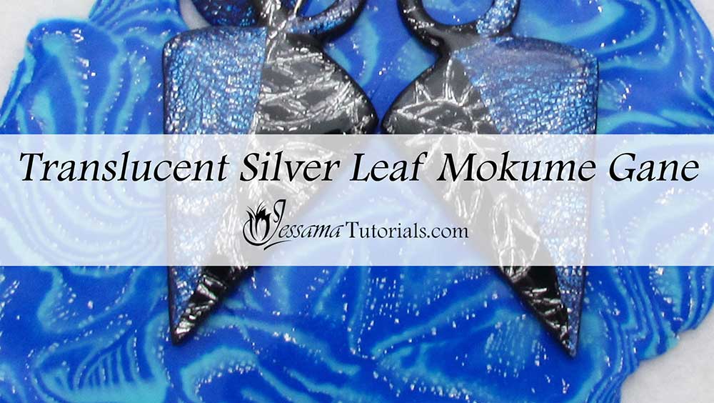 Translucent silver leaf mokume gane technique