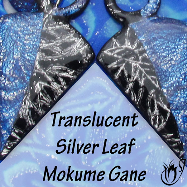 Translucent silver leaf mokume gane technique