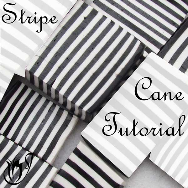 Black and White Polymer Cane Tutorial  Polymer clay canes, Polymer,  Polymer clay jewelry