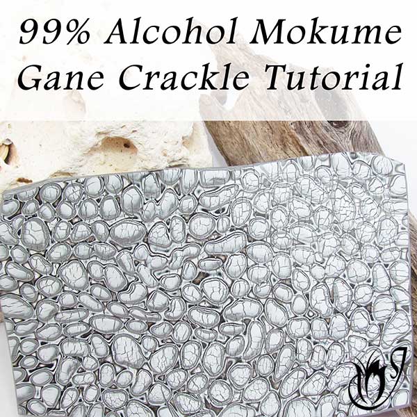 99% Alcohol Mokume Gane Polymer Clay Crackle