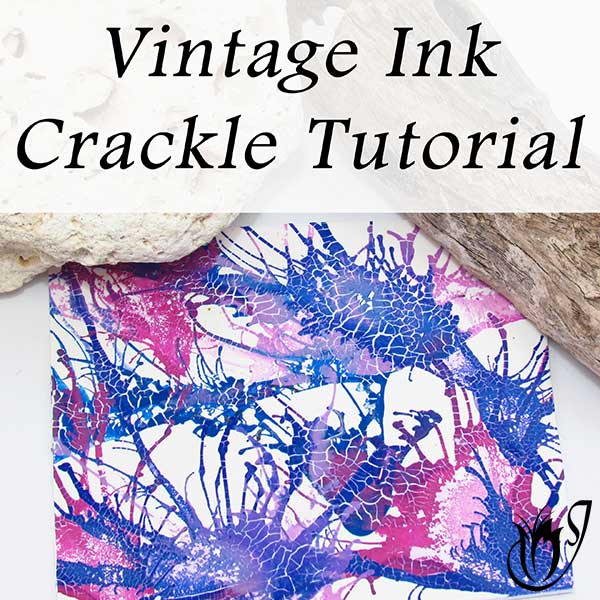 Vintage Ink Polymer Clay Crackle