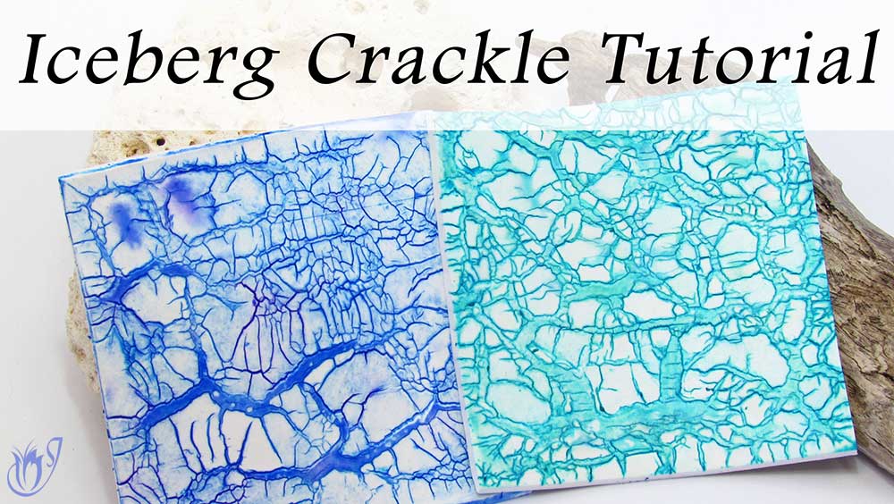 Iceberg Polymer clay crackle