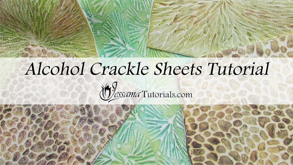 Polymer clay alcohol crackle