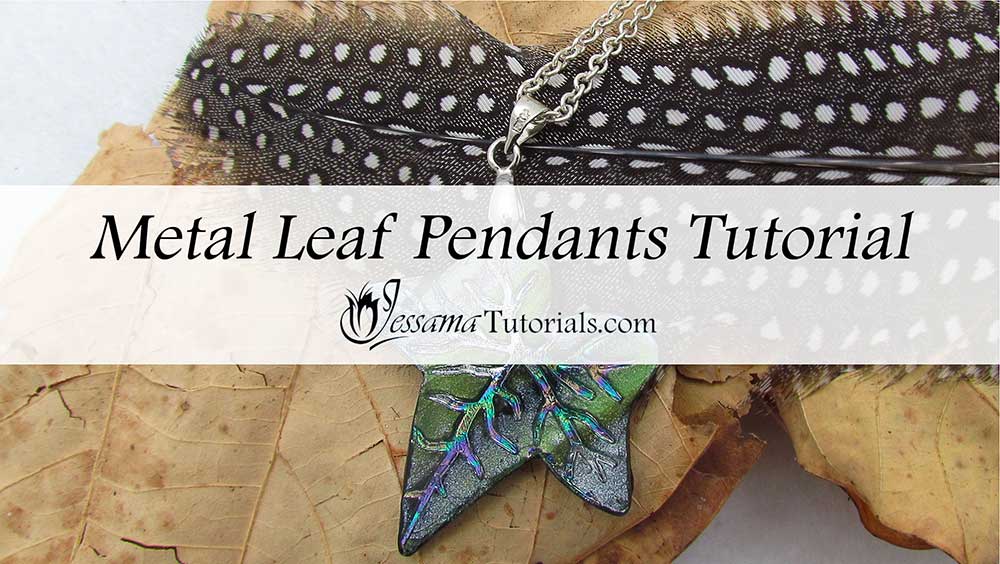 Polymer clay leaf bead project