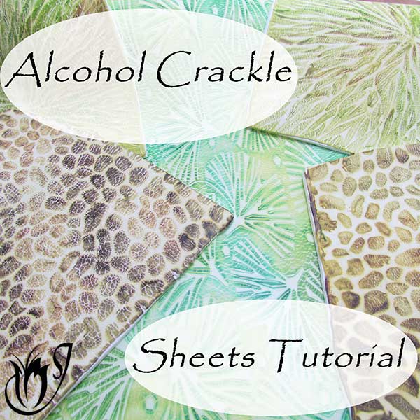 Polymer clay crackle sheets