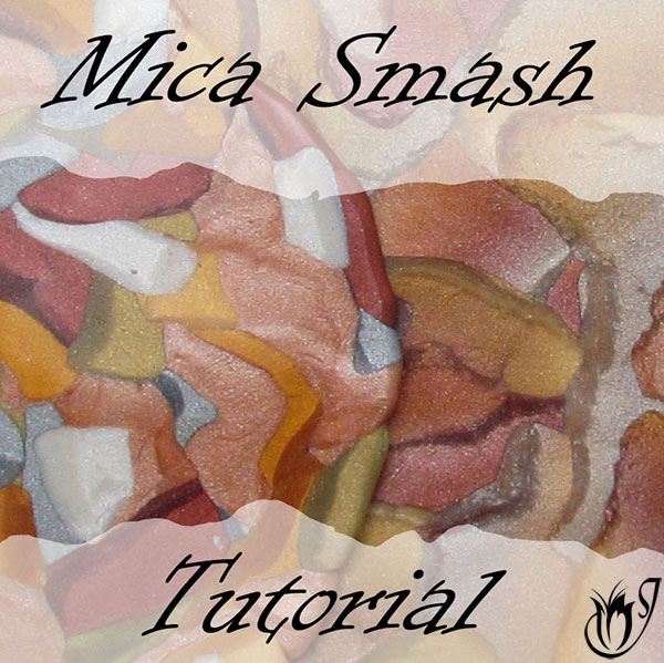 Polymer clay mica smash