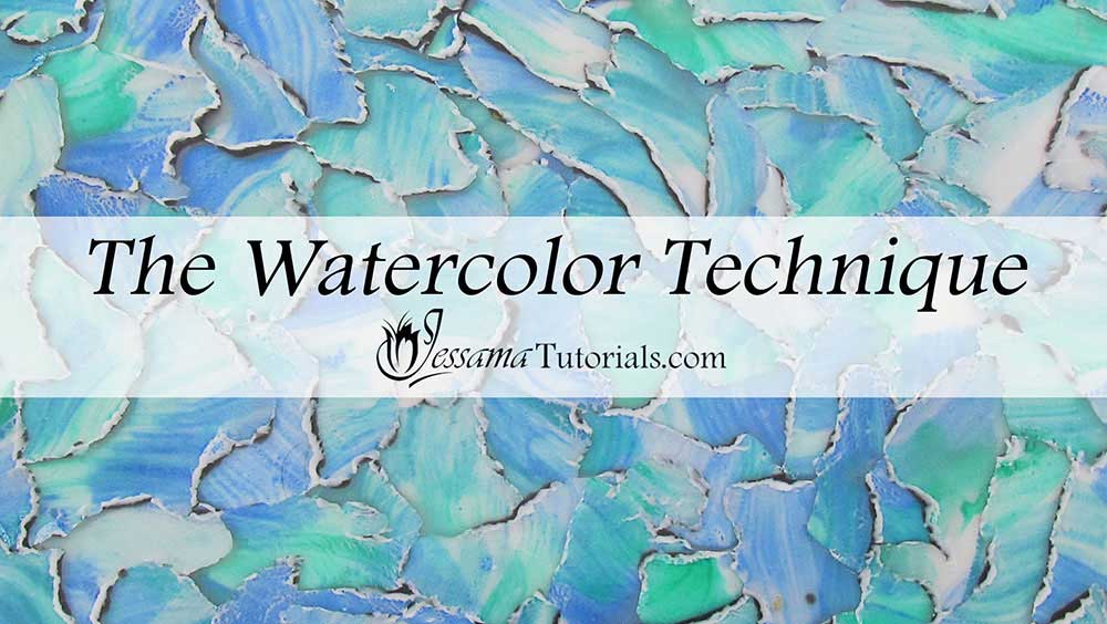 The polymer clay watercolor technique