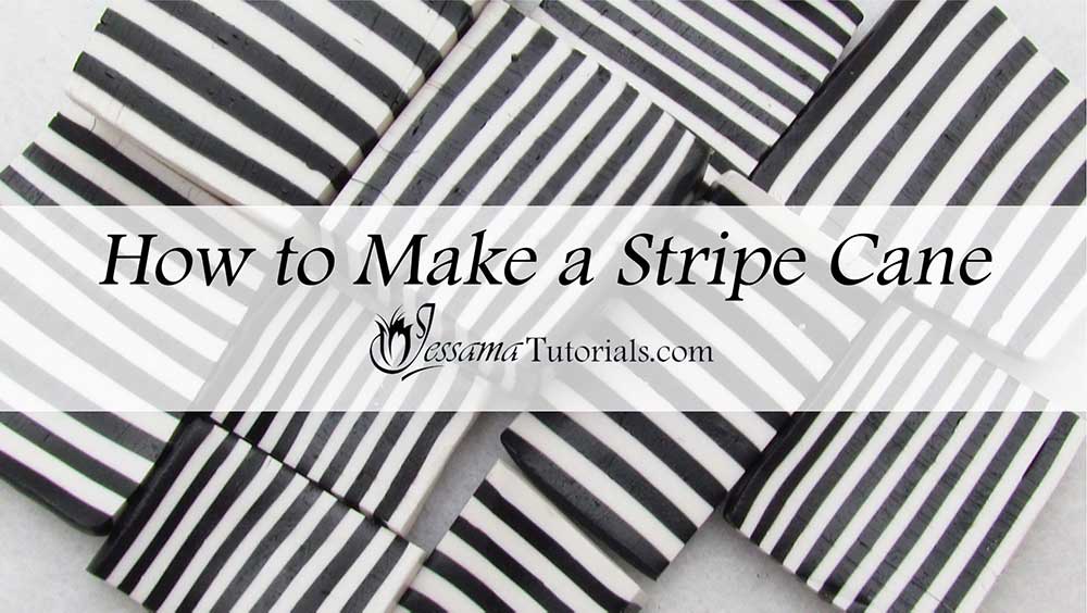 How to make a polymer clay striped cane