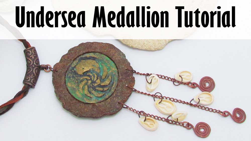 Under The Sea Polymer Clay Medallion