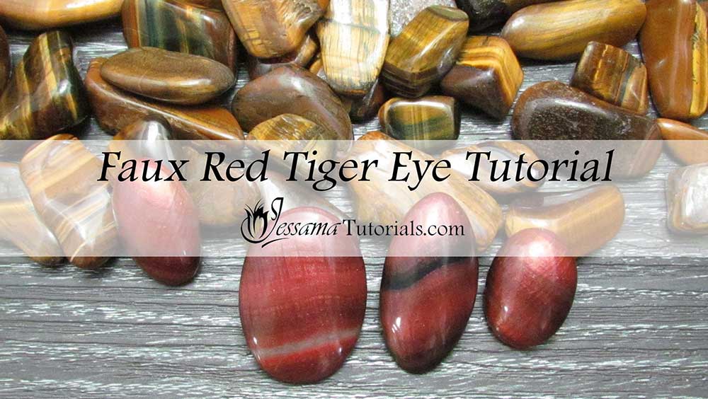 Faux Red Tiger Eye