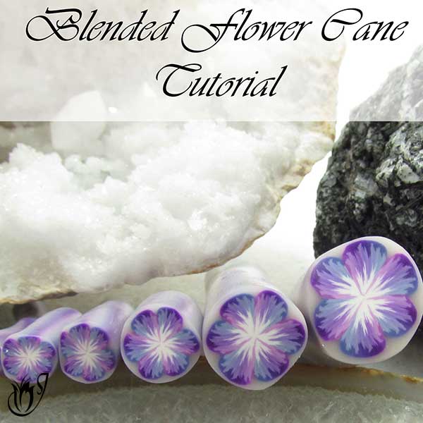 Blended Polymer Clay Flower Cane