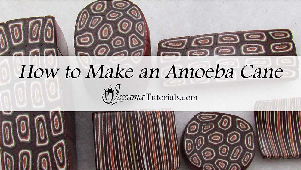 How to make an amoeba bulls eye cane