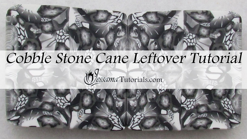 Polymer clay cobble stone cane