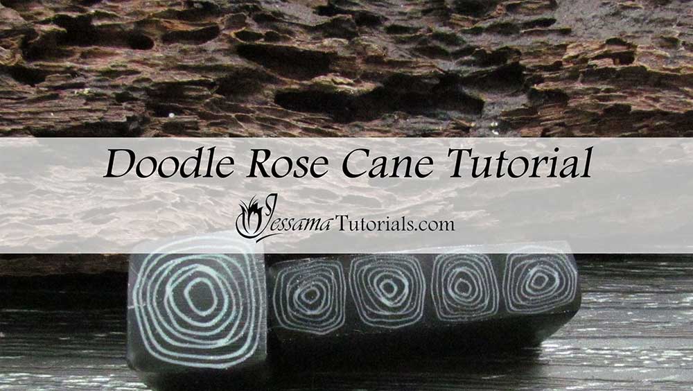Polymer Clay Doodle Rose Cane