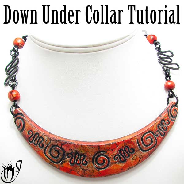 DownUnder Polymer Clay Bib Collar