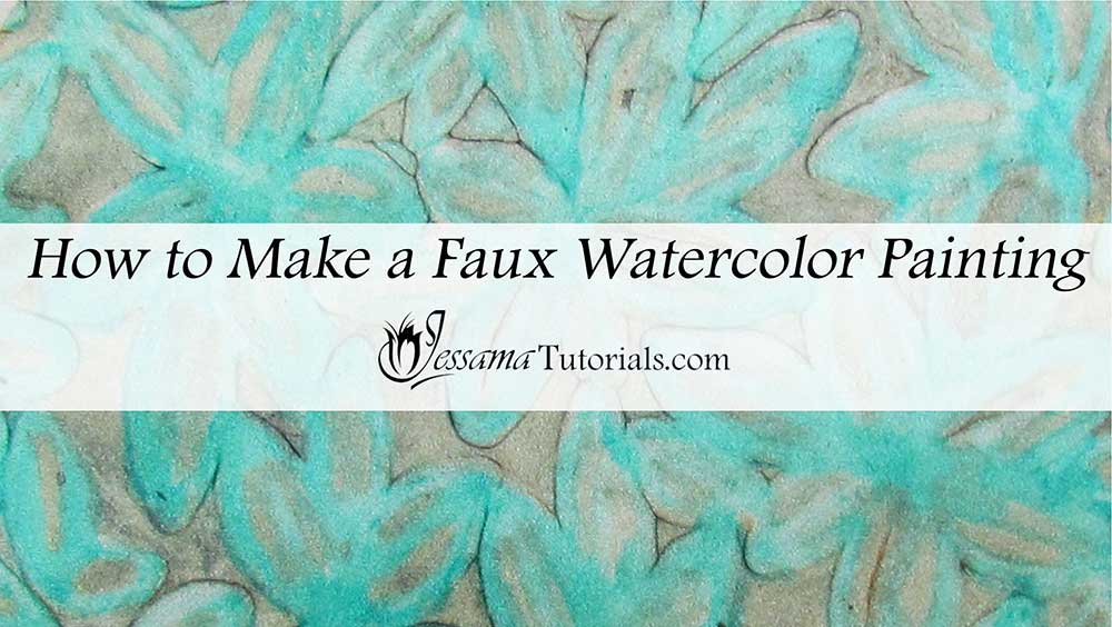 How to make a polymer clay faux watercolor painting