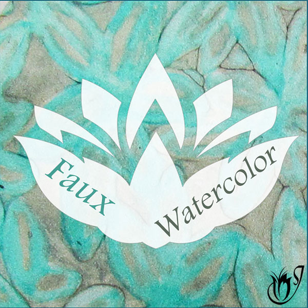 Faux Polymer clay watercolor technique
