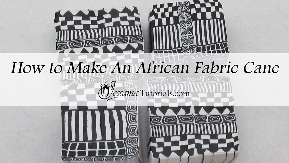 How to make an African Fabric Geometric Cane