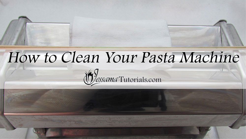 polymer clay pasta machine cleaning