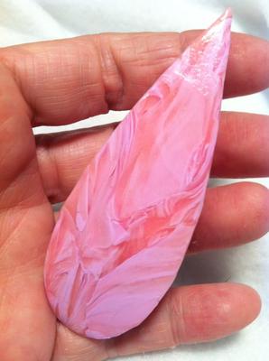 pink agate tatting shuttle