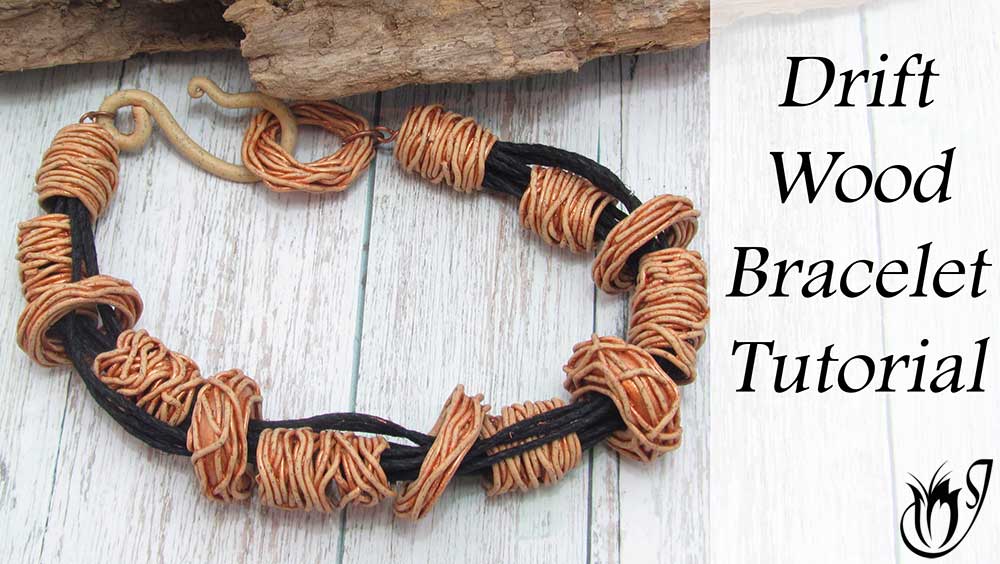 Polymer Clay Driftwood Bracelet