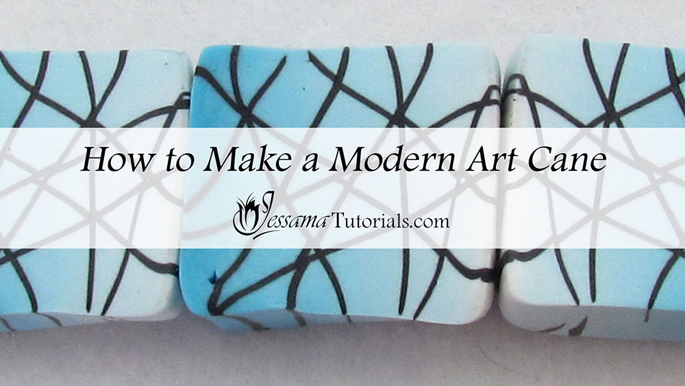 How to Make a Modern Art Polymer Clay Cane