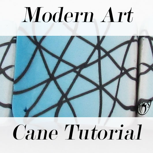 Polymer clay modern art cane