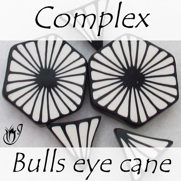 Complex Bulls eye petal cane