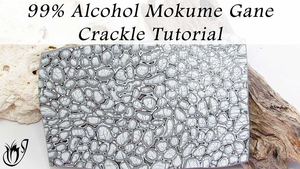 99% Alcohol Mokume Gane Polymer Clay Crackle