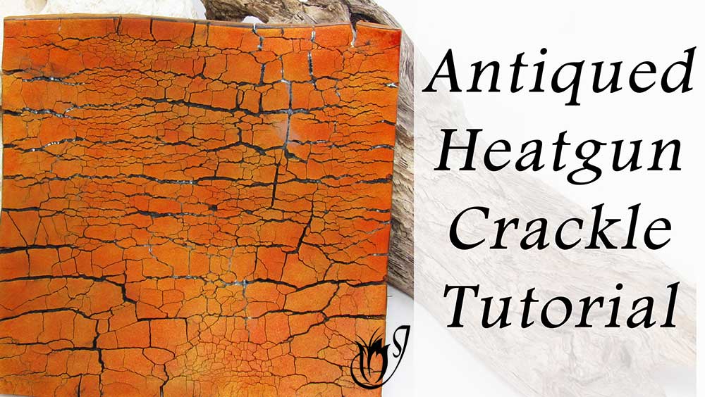 Antiqued Heatgun Polymer Clay Crackle
