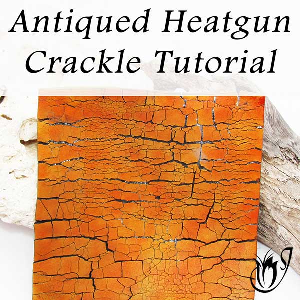 Antiqued Heatgun Polymer Clay Crackle