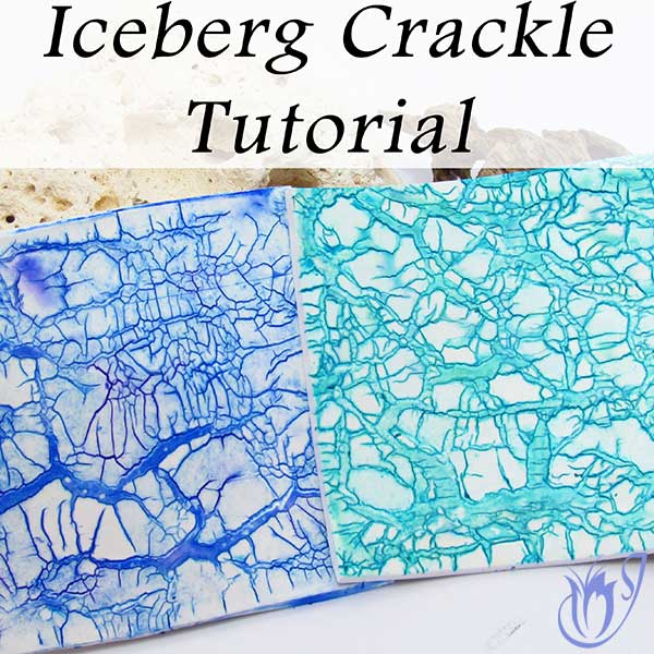 Iceberg Polymer clay crackle
