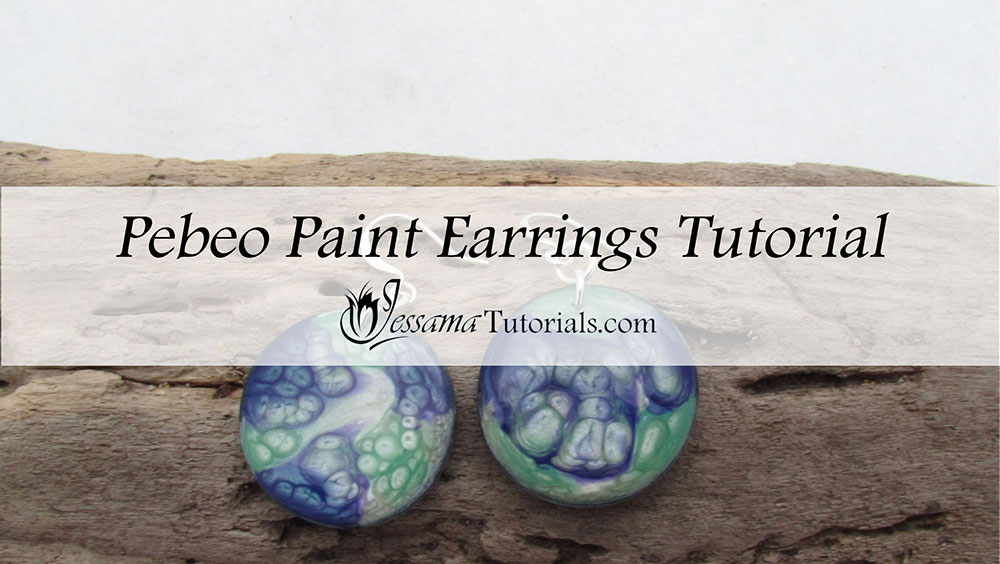 Pebeo paint polymer clay earrings