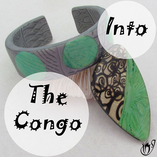 Into the Congo Polymer Clay Bracelet