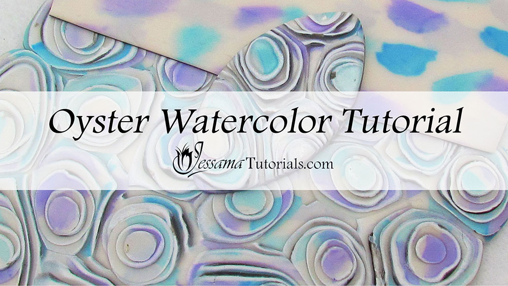 Polymer Clay Oyster watercolor Tutorial
