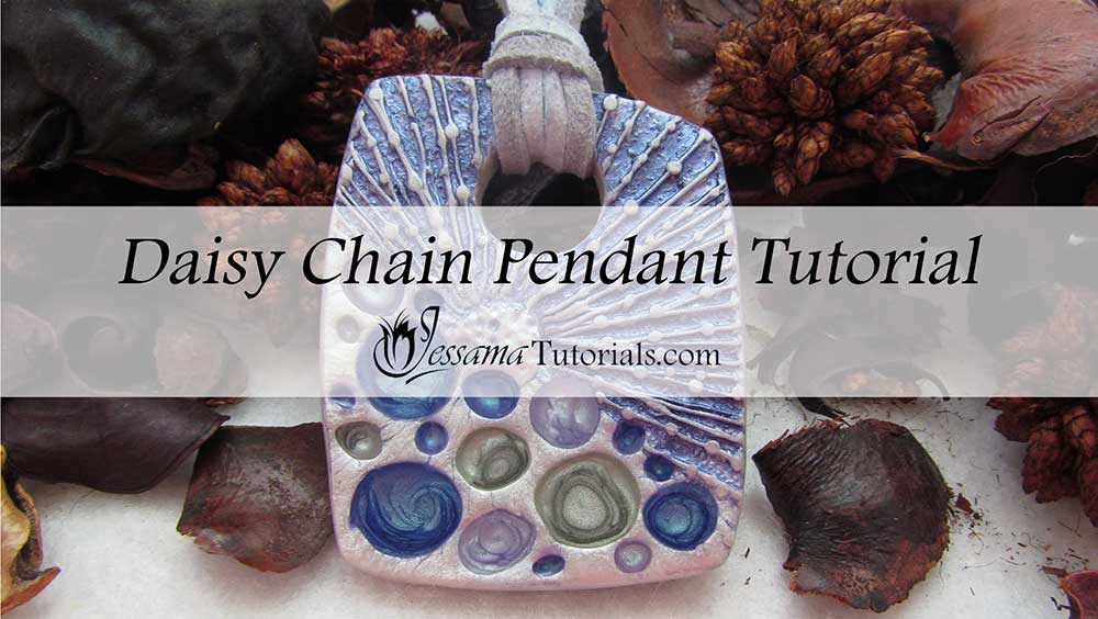 Pebeo Paint and Polymer Clay Daisy Chain Pendant
