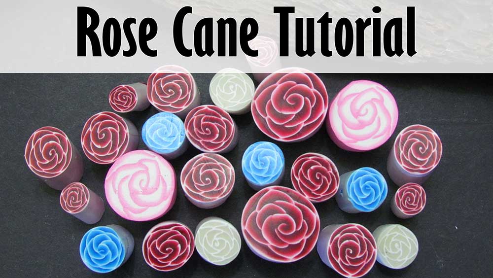 Polymer clay rose canes