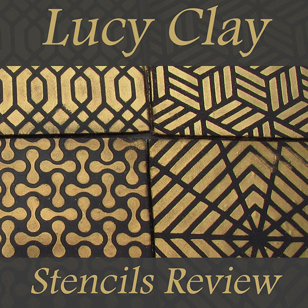 Lucy Clay Stencils Pattern on Polymer Clay