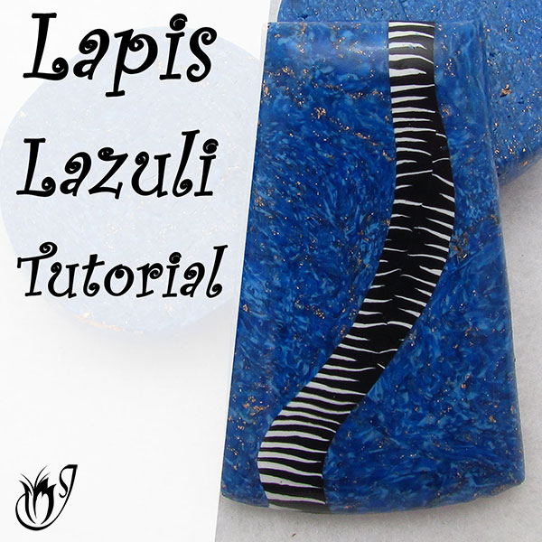 Polymer Clay Faux Lapis Lazuli